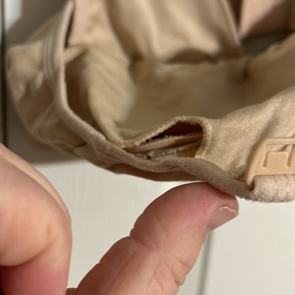 LAMAZE Size X-Large Tan Nude Full Coverage Nursing Maternity Bra Adjustable - Picture 5 of 9